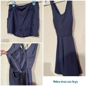 HALARA Deep Blue Sleeveless Dress